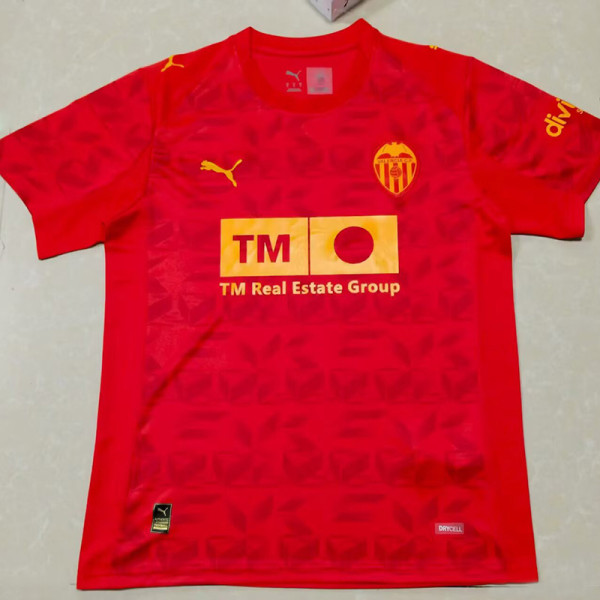 25/26 Valencia Away Fans Soccer Jersey (广告版)