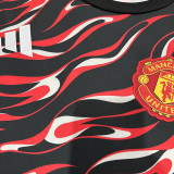 25/26  Man Utd Black Red Wave Training Shirts