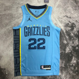 22/23 GRIZZLIES BANE #22 Blue Top Quality Hot Pressing NBA Jersey (Trapeze Edition)