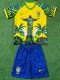 2025 Brazil Jesus Statue Special Edition Kids  Soccer Jersey