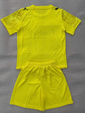 25/26 Derby County F.C Goalkeeper Yellow Kids  Soccer Jersey