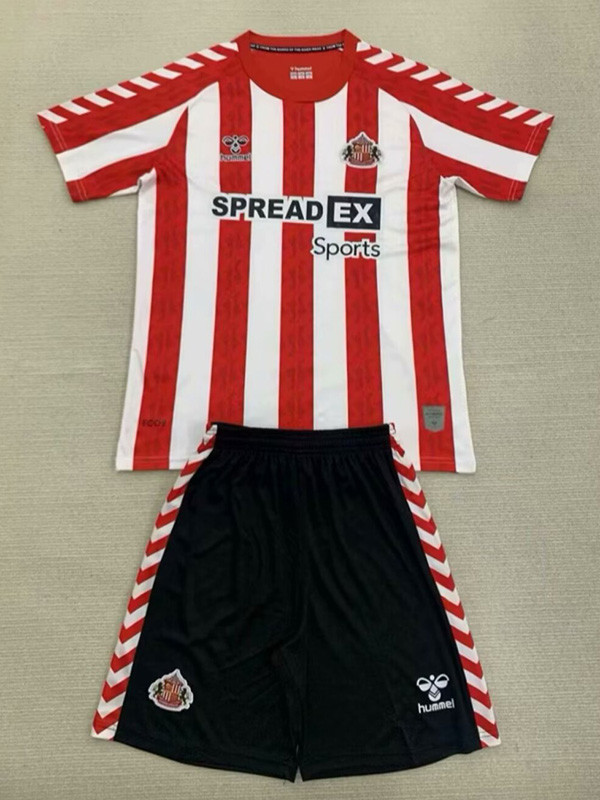 24/25 Sunderland Home Kids Soccer Jersey