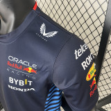 2024 F1 Red Bull  Royal Blue Polo Red Racing Suit（圆领)