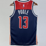 22/23 Wizards POOLE #13 Royal blue Top Quality Hot Pressing NBA Jersey (Trapeze Edition)