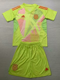 24/25  Germany Green Goalkeeper Kids Soccer Jersey