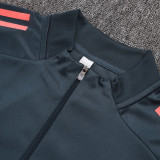 25/26 Bayern Grey Kids Half Pull Tracksuit #E25155 (童装\半拉链)