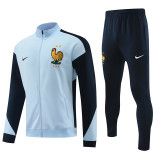 24/25  France Light Blue Color Jacket Tracksuit （浅蓝）