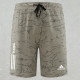 2025 RF-M555 AD khaki Cracked Digital Printed Casual Fitness Shorts#带三条白纹