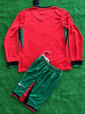 24/25 Portugal Home Kids Long sleeve Soccer Jersey （童装长袖）