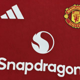 25/26 Man Utd Home  Player Version Kids Soccer Jersey