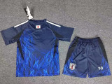 24/25  Japan  Home Blue (Y-3) Kids Soccer Jersey
