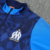 25/26 Marseille Royal Blue Half Pull Tracksuit  (半拉链)