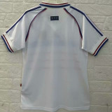1998 France Away Retro Soccer Jersey(右胸带小字)
