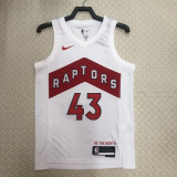 22/23 Raptors SIAKAM #43 White Top Quality Hot Pressing NBA Jersey