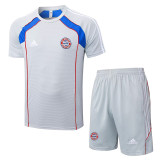 25/26  Bayern Grey Retro Training Short Suit #D25118