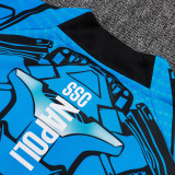 25/26 Napoli Blue Inkjet Kids Jacket Tracksuit#E25158童装