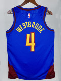 22/23 Nuggets # 4 Blue Flying ManTop Quality Hot Pressing NBA Jersey