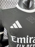 25/26 RMA  Team Logo Special Edition Black Player Version Soccer Jersey(圆领）