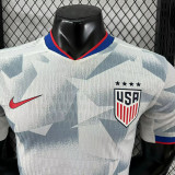 25/26 USA Home  Player Version Soccer Jersey(无星）