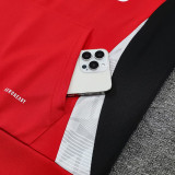 24/25 Man Utd Red  Hooded  Tracksuit