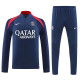 24/25  PSG Royal blue Player version Half Pull Tracksuit  (半拉链)