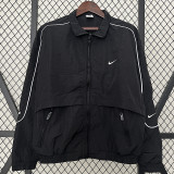 2024 New NK Black Windbreaker（黑色、白边线）