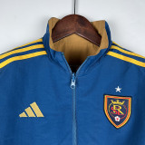 23/24 Real Salt Lake Blue & Khaki Double Sided Windbreaker (双面风衣)