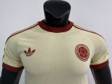 2025 Colombia  Light Yellow  1:1 Pure Cotton T-shirt(纯棉)