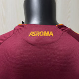 25/26  Roma Home Player Version Soccer Jersey（无广告）