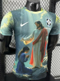 25/26 Brazil Christ statue Sky Blue  Player Version Soccer Jersey