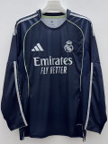 25/26 RMA Away Long Sleeve Fans Soccer Jersey
