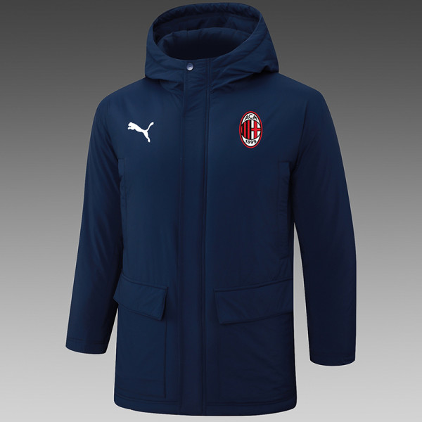 24/25 ACM Royal Blue Hooded Cotton Coat G258红色队标