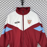1993/1994 Sevilla White Red Retro Windbreaker
