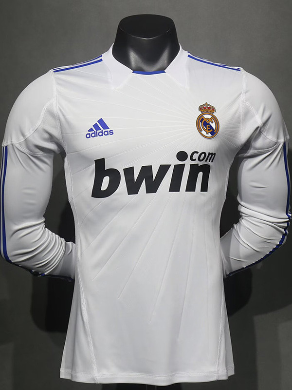 2010/2011 RMA Home Player Version Long Sleeve Retro Soccer Jersey(长袖)