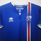 20106/2017 Iceland Home Retro Soccer Jersey