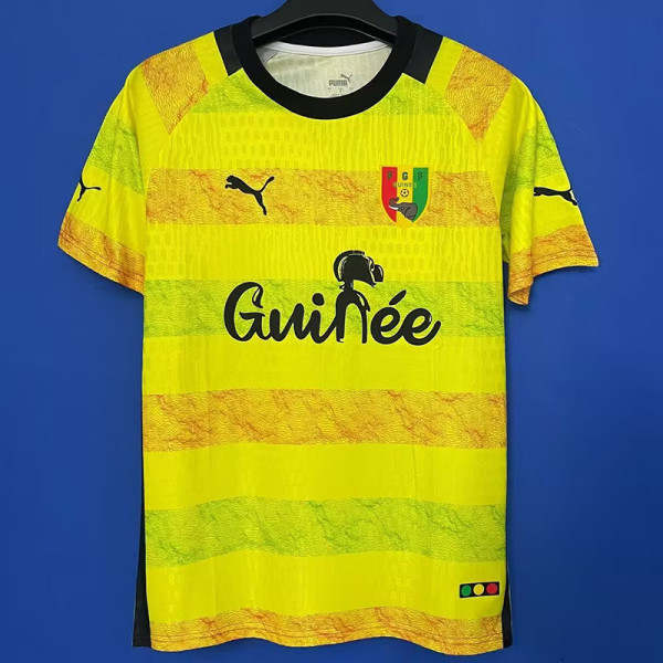 25/26 Guinea Yellow Fans Soccer Jersey