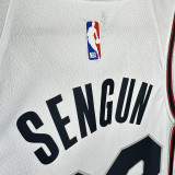 24/25 ROCKETS SENGUN #28White City Edition Home Top Quality Hot Pressing NBA Jersey