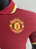 25/26 Man Utd  Red Special Edition Player Version Soccer Jersey(翻领）