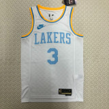 22/23 LAKERS DAVIS #3 White Top Quality Hot Pressing NBA Jersey (Retro Logo)