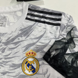 25/26 RMA Dragon Pattern White Black  Player Version Training Shirts（圆领）
