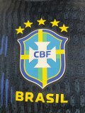 2006 Brazil Away Player Version Soccer Jersey