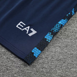 24/25 Napoli Black Blue Training Short Suit