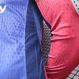 24/25 BAR Home Player Version Long Sleeve  Soccer Jersey('Spotify'长袖）