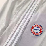 25/26 Bayern Grey White Retro Windbreaker Tracksuit