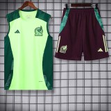 24/25  Mexico Green Tank top and shorts suit