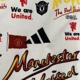 2024 Man Utd Black& White Graffiti& Double sided Windbreaker (双面风衣)