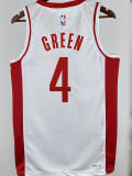 22/23 ROCKETS GREEN #4 White City Edition Home Top Quality Hot Pressing NBA Jersey