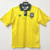 1991/1993 Brazil Home Retro Soccer Jersey