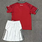 25/26 Man Utd Home Kids Soccer Jersey