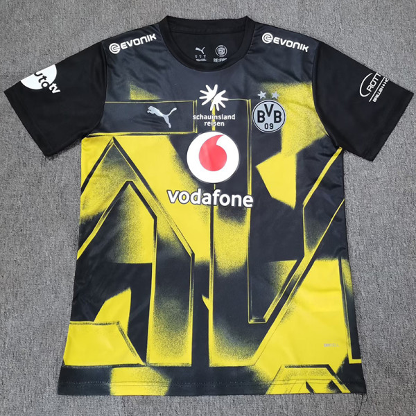 25/26 Dortmund Special Edition Black& Yellow Fans Soccer Jersey